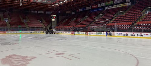 The Broome County Veterans Memorial Arena (ice level).