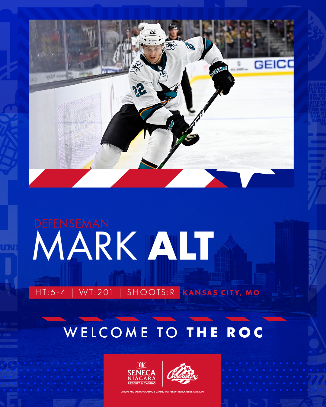 Amerks Acquire Defenseman Mark Alt From San Jose NY Hockey Online